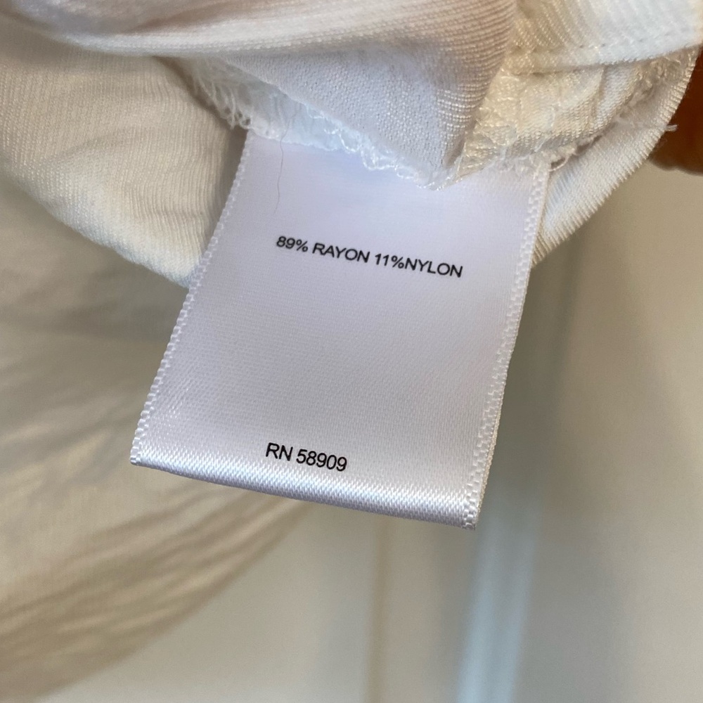 A Loves A White Crinkle Button Down Blouse - Picture 9 of 11